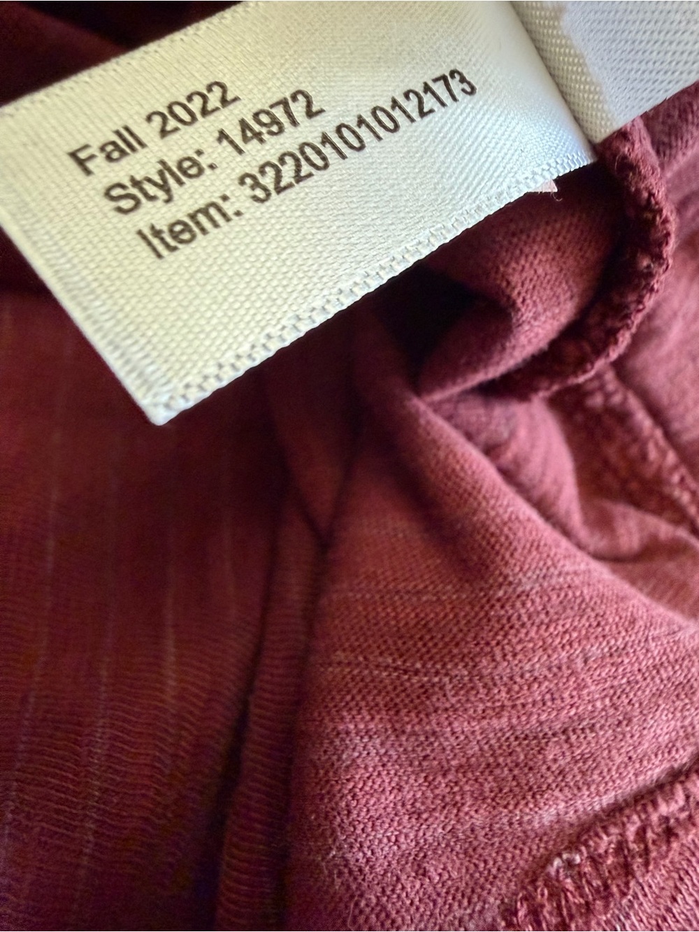 🆕Marine Layer Saddle Hem Slub Oxford Red Tee Small - Picture 6 of 6